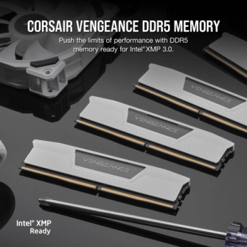 Модуль памяти для компьютера DDR5 32GB (2x16GB) 5600 MHz Vengeance White Corsair (CMK32GX5M2B5600C36W)