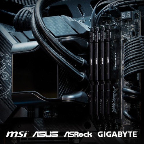 Модуль памяти для компьютера DDR5 16GB (2x8GB) 5600 MHz Beast Kingston Fury (ex.HyperX) (KF556C36BBEK2-16)
