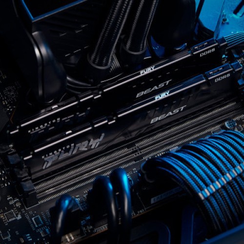 Модуль памяти для компьютера DDR5 16GB (2x8GB) 6000 MHz Beast Kingston Fury (ex.HyperX) (KF560C36BBEK2-16)
