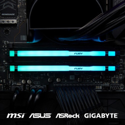 Модуль памяти для компьютера DDR5 32GB 5200 MHz Beast RGB EXPO Kingston Fury (ex.HyperX) (KF552C36BBEA-32)