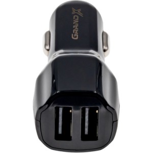 Зарядное устройство Grand-X 3,4A 12-24V Black 2USB 5V/3 (CH-28)