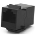 Модуль Keystone проходной в рамку 1+1 RJ45 кат.5E UTP, Black Voltronic (30343)