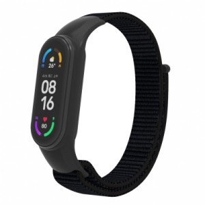 Ремешок для фитнес браслета Armorstandart нейлоновый для Xiaomi Mi Band 7/6/5/4 Black (ARM67839)