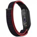 Ремешок для фитнес браслета Armorstandart нейлоновый для Xiaomi Mi Band 7/6/5/4 Black/Red (ARM67843)