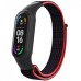 Ремешок для фитнес браслета Armorstandart нейлоновый для Xiaomi Mi Band 7/6/5/4 Black/Red (ARM67843)