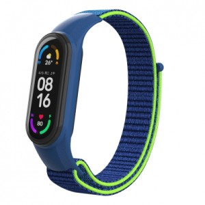 Ремешок для фитнес браслета Armorstandart нейлоновый для Xiaomi Mi Band 7/6/5/4 Blue/Green (ARM67844)