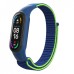 Ремешок для фитнес браслета Armorstandart нейлоновый для Xiaomi Mi Band 7/6/5/4 Blue/Green (ARM67844)