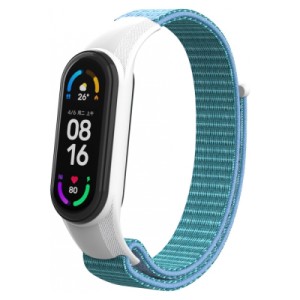 Ремешок для фитнес браслета Armorstandart нейлоновый для Xiaomi Mi Band 7/6/5/4 Light Blue (ARM69066)