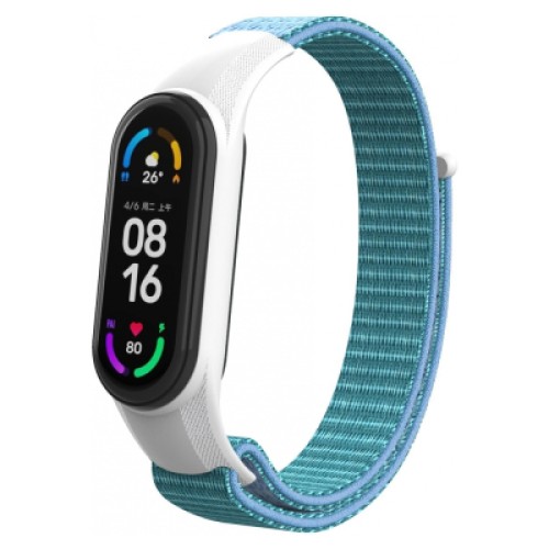 Ремешок для фитнес браслета Armorstandart нейлоновый для Xiaomi Mi Band 7/6/5/4 Light Blue (ARM69066)