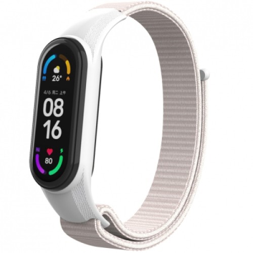 Ремешок для фитнес браслета Armorstandart нейлоновый для Xiaomi Mi Band 7/6/5/4 Pink (ARM67851)