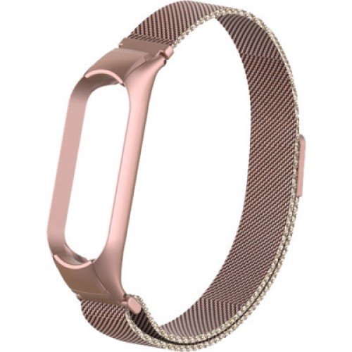 Ремешок для фитнес браслета Armorstandart Milanese Magnetic Band 503 для Xiaomi Mi Band 6/5 Rose Gold (ARM57183)