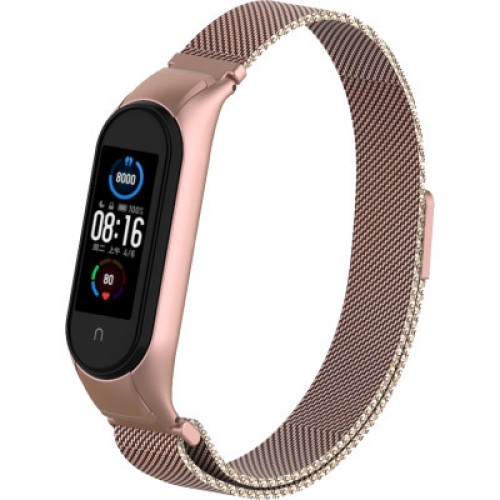 Ремешок для фитнес браслета Armorstandart Milanese Magnetic Band 503 для Xiaomi Mi Band 6/5 Rose Gold (ARM57183)