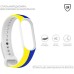 Ремешок для фитнес браслета Armorstandart для Xiaomi Mi Band 4/3 Blue/Yellow (ARM65667)