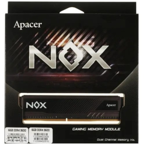 Модуль памяти для компьютера DDR4 16GB (2x8GB) 3600 MHz NOX Apacer (AH4U16G36C25YMBAA-2)