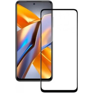 Стекло защитное BeCover Poco M5s Black (709252)