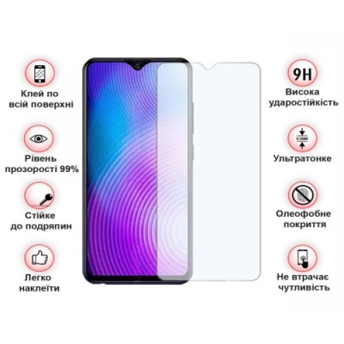 Стекло защитное BeCover Tecno Pop 7 (BF6) 3D Crystal Clear Glass (709265)