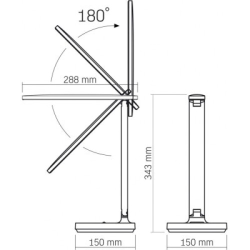 Настольная лампа Videx LED з акумулятором 5W 1800-5000K (VL-TF16W)