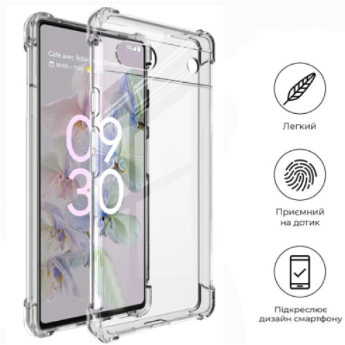 Чехол для мобильного телефона BeCover Anti-Shock Google Pixel 6A Clear (709336)