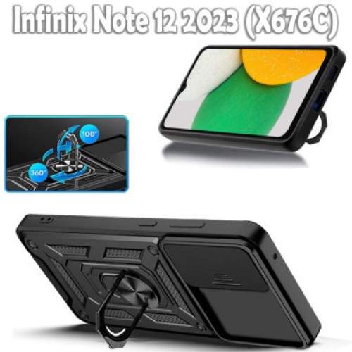 Чехол для мобильного телефона BeCover Military Infinix Note 12 Pro 4G / 12 2023 (X676C) Black (709091)