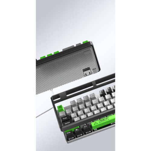 Клавиатура Aula F2088 PRO Plus 9 Green Keys KRGD Blue USB UA Black/Gray (6948391234892)