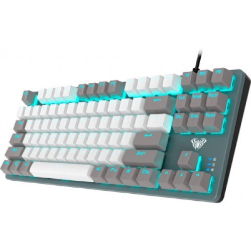 Клавиатура Aula F3287 Keycap KRGD Blue USB UA Grey/White (6948391240954)
