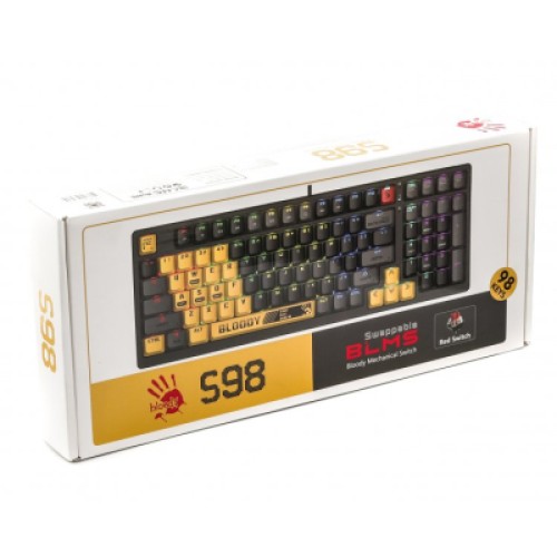 Клавиатура A4Tech Bloody S98 RGB BLMS Red Switch USB Sports Lime (Bloody S98 Sports Lime)