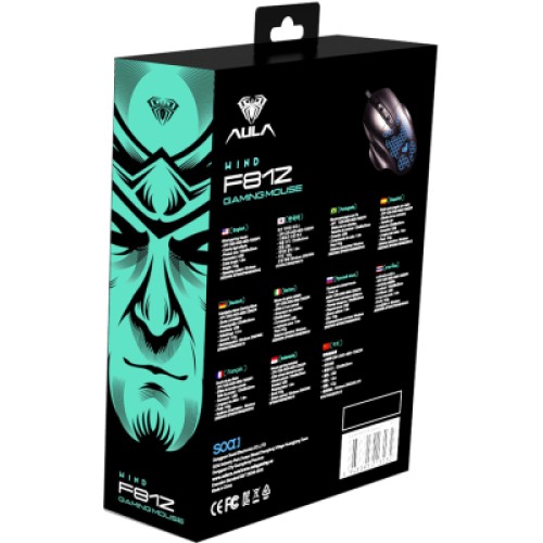 Мышка Aula F812 USB Black (6948391213132)