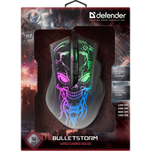 Мышка Defender Bulletstorm GM-928 USB Black (52928)