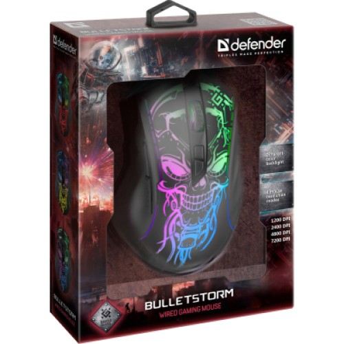 Мышка Defender Bulletstorm GM-928 USB Black (52928)