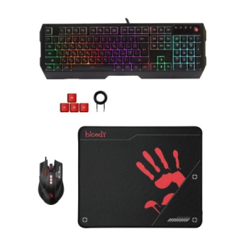 Комплект A4Tech Bloody B1700 USB Black (Bloody B1700 Black)