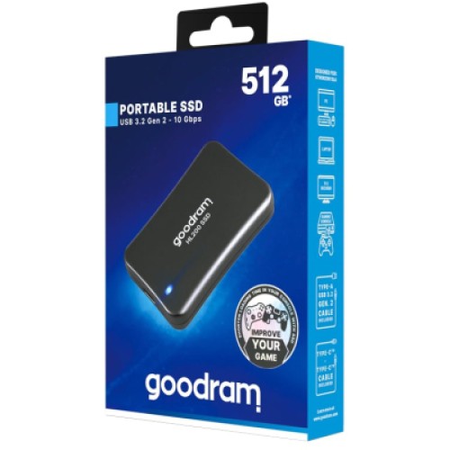 Накопитель SSD USB 3.2 512GB HL200 Goodram (SSDPR-HL200-512)