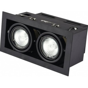 Светильник точечный Eurolamp LED GU10x2 black (LHK2-LED-GU10(black))