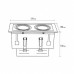 Светильник точечный Eurolamp LED GU10x2 white (LHK2-LED-GU10(white))