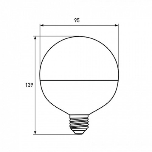 Лампочка Eurolamp G95 8W E27 4000K (LED-G95-08274(Amber))