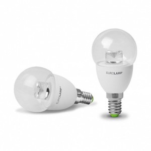 Лампочка Eurolamp G45 прозрачная 5W E14 3000K (LED-G45-05143(D)clear)