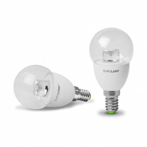 Лампочка Eurolamp G45 прозрачная 5W E14 3000K (LED-G45-05143(D)clear)