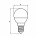 Лампочка Eurolamp G45 прозрачная 5W E14 3000K (LED-G45-05143(D)clear)