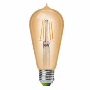Лампочка Eurolamp ST64 7W E27 4000K (MLP-LED-ST64-07274(Amber))