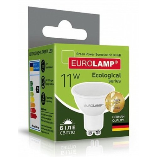 Лампочка Eurolamp LED SMD MR16 11W GU10 4000K 220V (LED-SMD-11104(P))