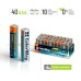 Батарейка ColorWay AAA LR6 Alkaline Power (щелочные) * 40 colour box (CW-BALR03-40CB)