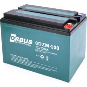 Батарея к ИБП Orbus 6-DZM-100 12V 100 Ah ( (REAL 65Ah ) (6-DZM-100)
