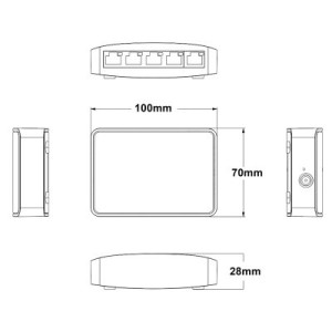 Коммутатор сетевой Onv ONV-H3005S