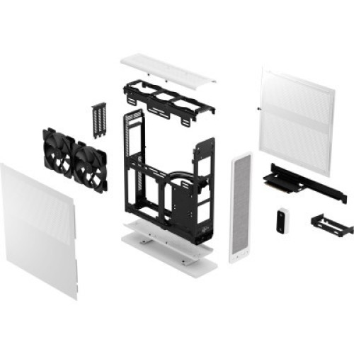 Корпус Fractal Design Ridge White mITX PCIe 4.0 (FD-C-RID1N-12)