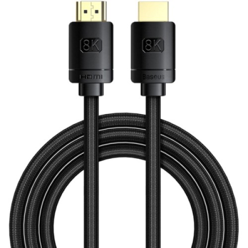 Кабель мультимедийный HDMI to HDMI 1.0m V2.1 Baseus (CAKGQ-J01) Кабель мультимедийный HDMI to HDMI 1.0m V2.1 Baseus (CAKGQ-J01)