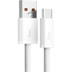 Дата кабель USB 2.0 AM to USB-C 1.0m 5A White Baseus (CALD000602)