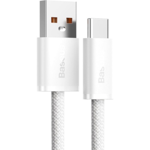 Дата кабель USB 2.0 AM to USB-C 1.0m 5A White Baseus (CALD000602)
