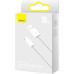 Дата кабель USB 2.0 AM to USB-C 1.0m 5A White Baseus (CALD000602)