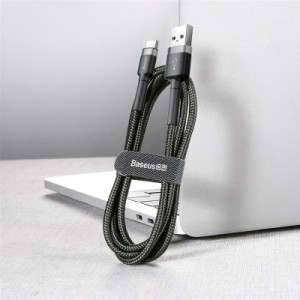 Дата кабель USB 2.0 AM to Type-C 3.0m 2A Gray-Black Baseus (CATKLF-UG1)