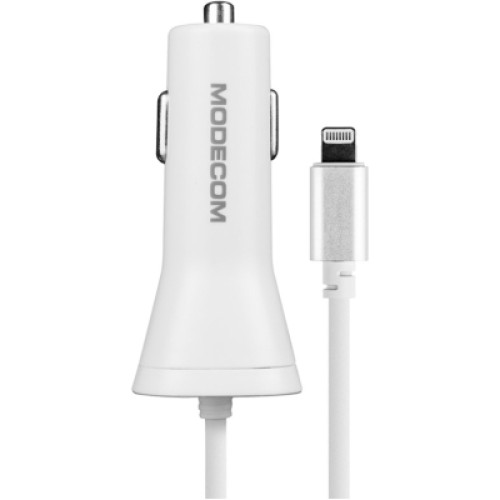 Зарядное устройство Modecom 1xUSB 2.4A + cable Lightning Royal KULL-03 white (ZT-MC-KULL-03)
