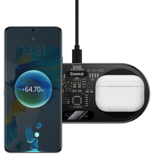 Зарядное устройство Baseus 20W Digital LED Display (WXSX010101)